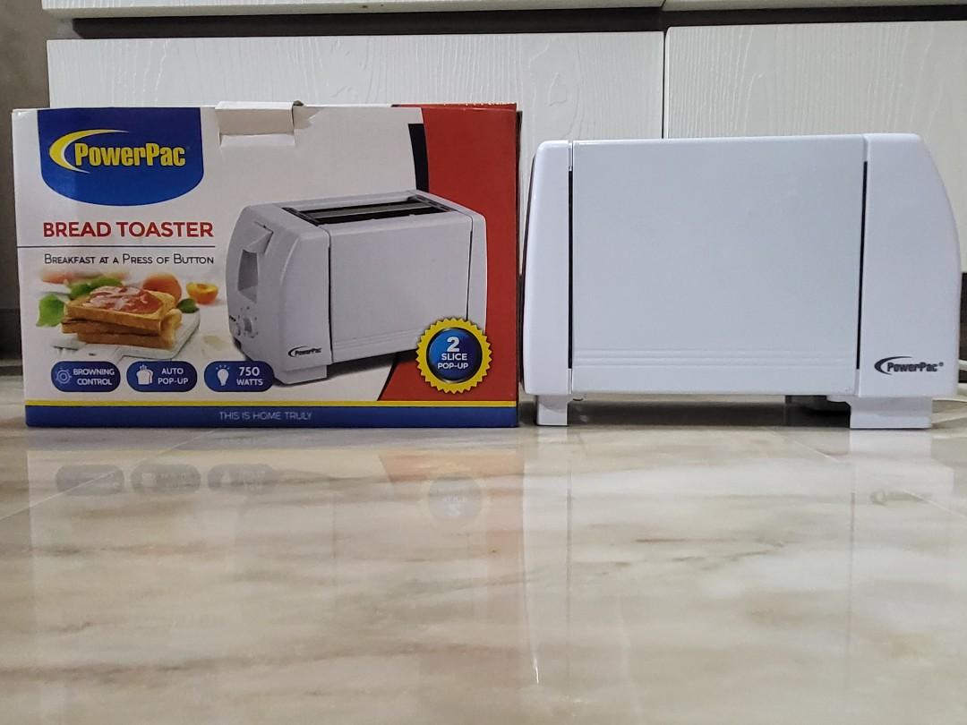 PowerPac 2 slice pop up bread toaster, TV & Home Appliances, Kitchen