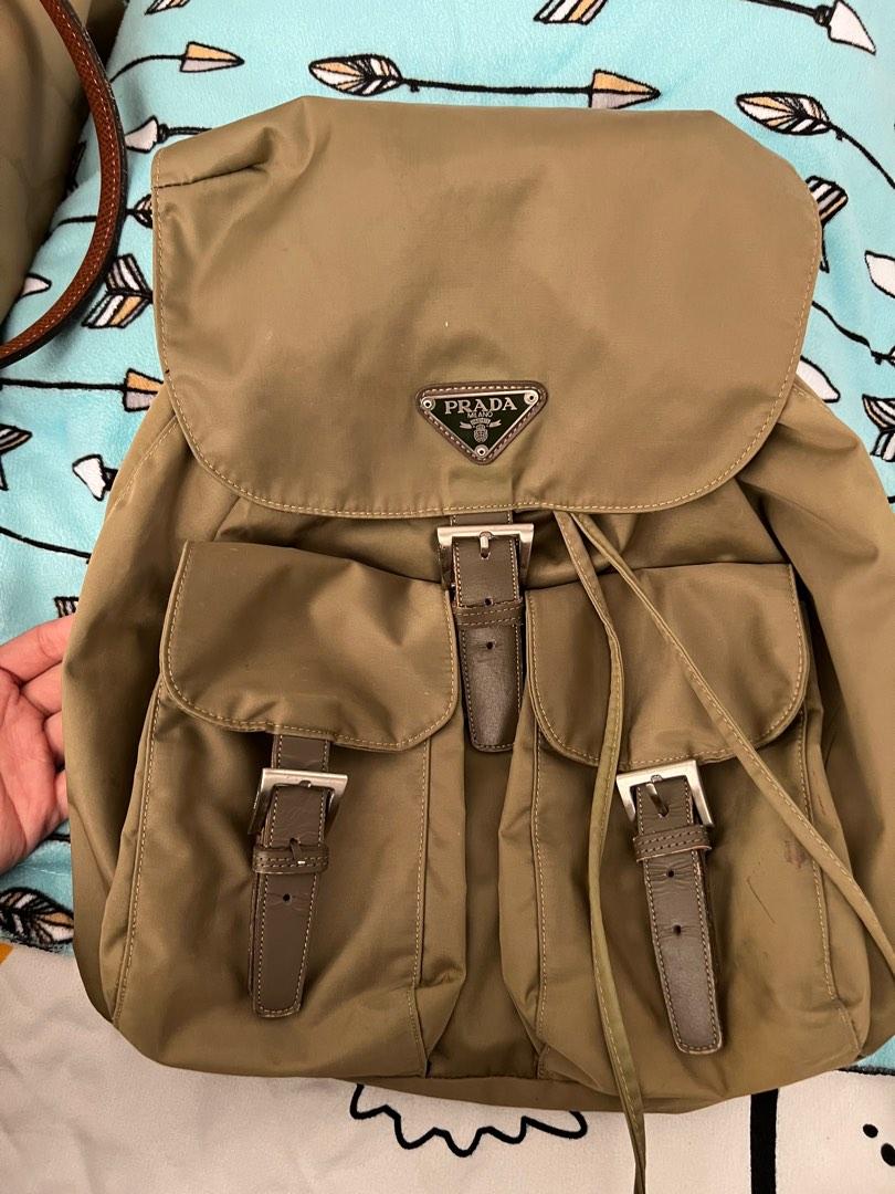 Prada Nylon Backpack, Luxury, Bags & Wallets on Carousell