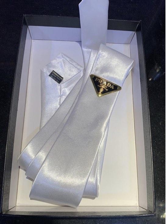 Prada unisex triangle logo luxury silk tie pre order (Category: Ties) located in Mandaluyong City. Submitted by japanandsingaporeluxepreloved (Listing ID 1184118236, Image 2). Description: Diclaimer: we are not affiliated with the brand stated in this post, no infringement intended. All copyrights are reserved to its brandowners ..