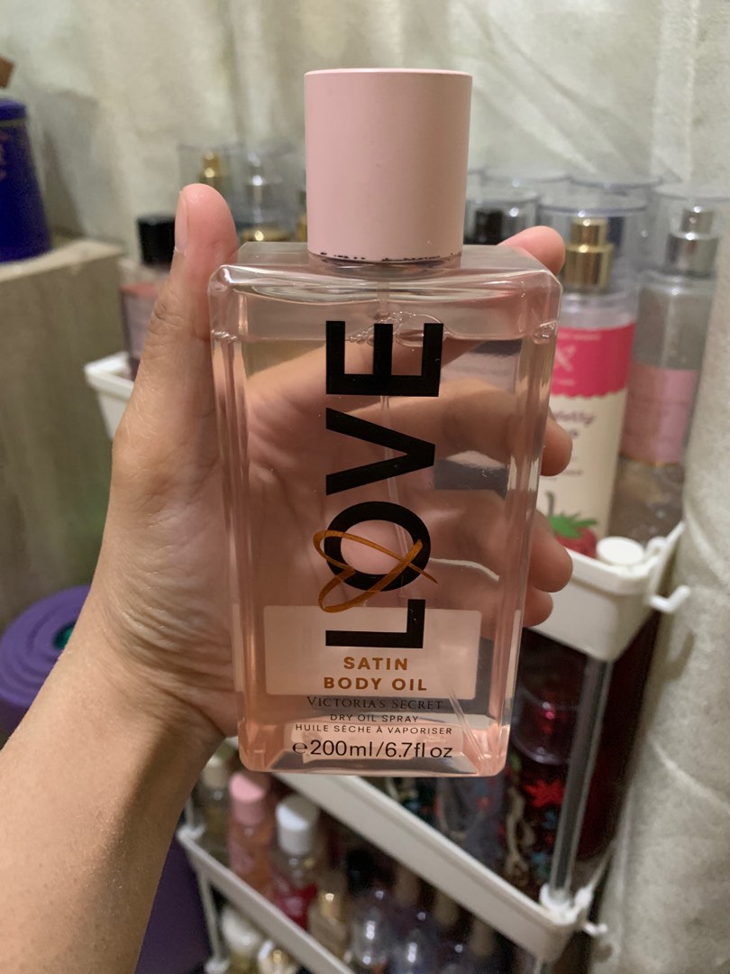 Love satin body oil victoria clearance secret