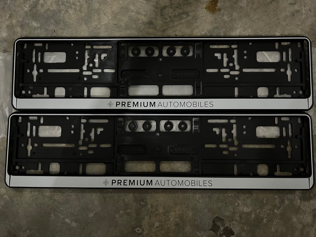 Premium Automobiles license plate holders, Car Accessories, Car Plates on Carousell
