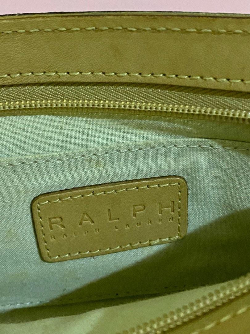 Ralph Lauren Leather Daisy Clutch Bag Tan, Women's Fashion, Bags & Wallets, Wallets & Card