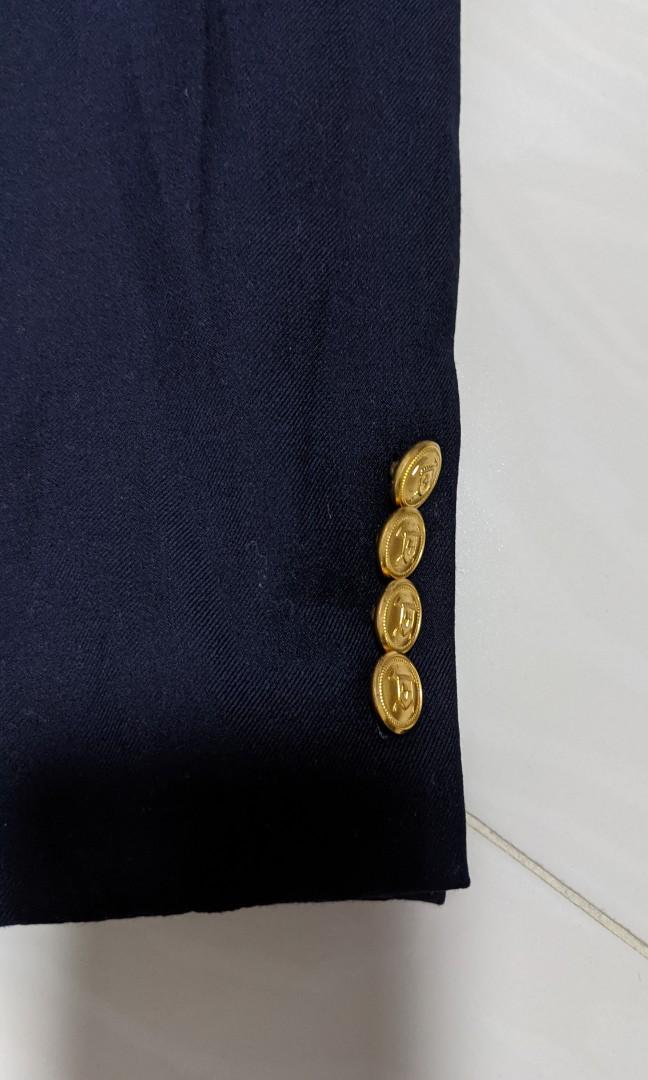 Ralph lauren men's navy blazer gold buttons store