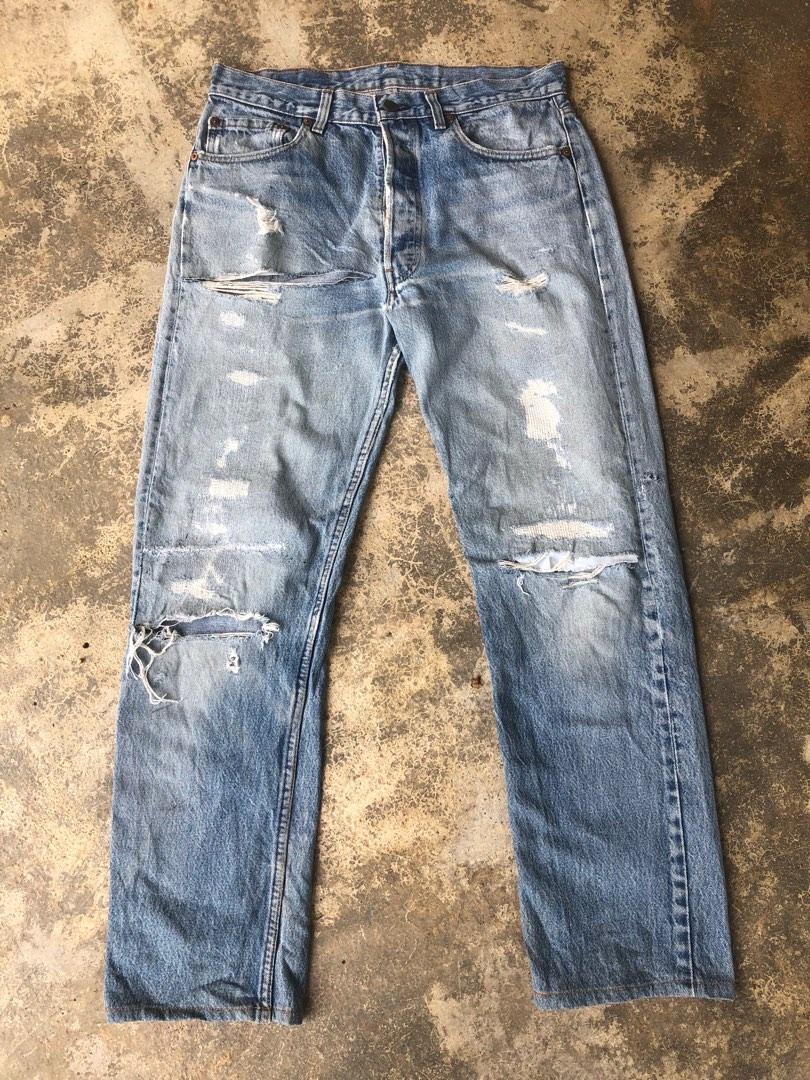 Levis sales 501 destroyed