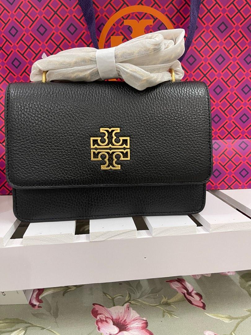 SALES)Authentic Tory Burch Britten crossbody shoulder bag black leather,  Luxury, Bags & Wallets on Carousell