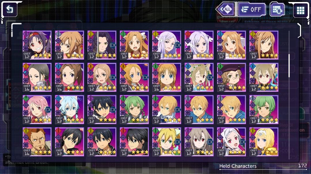 SAO Sword Art Online Unleash Blading Asia End Game Account, Video