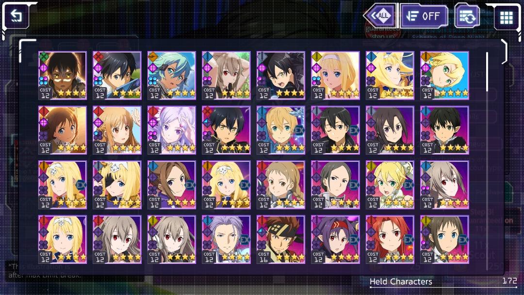 SAO Sword Art Online Unleash Blading Asia End Game Account, Video