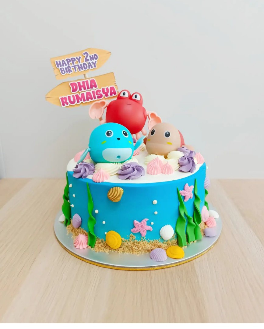 Bake Boss Ltd - A sea creatures birthday cake. Everything... | Facebook