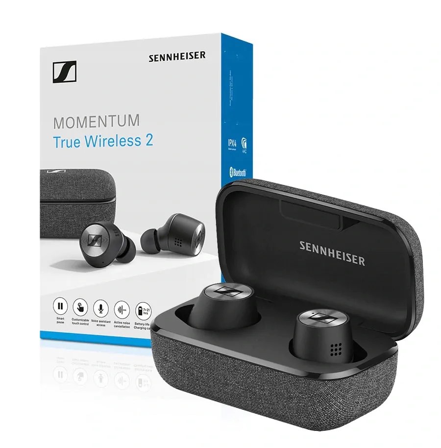Sennheiser Momentum True Wireless 2 黑色全新, 音響器材, 頭戴式/罩耳式耳機- Carousell