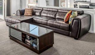 Sofa with coffee table