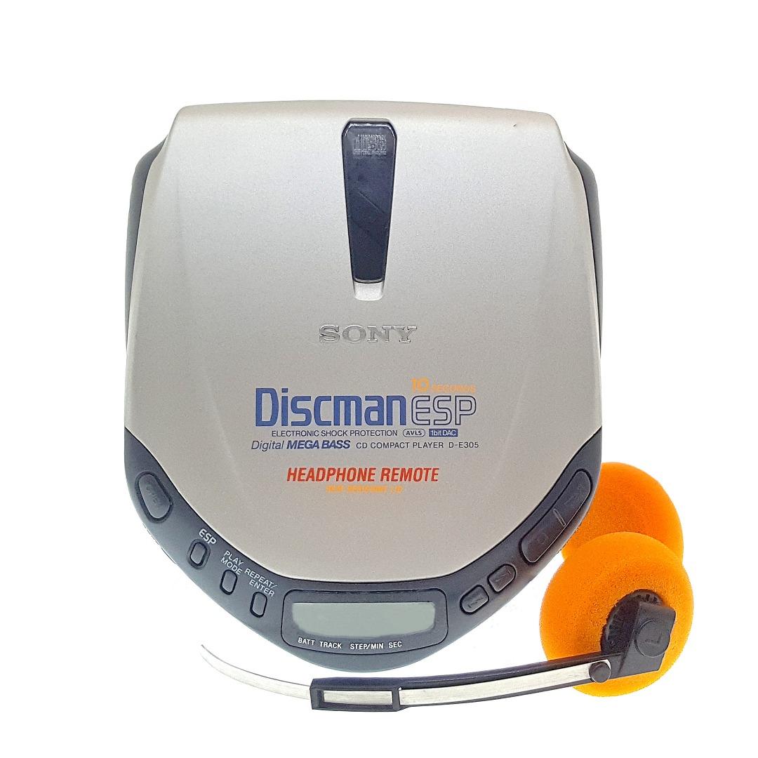 Sony Discman/Walkman D-E305 Portable CD Player In Excellent