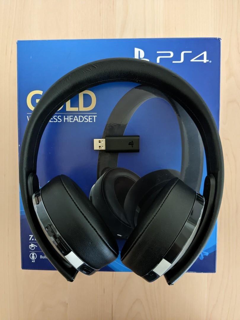 Sony PS4 Gold Wireless Headset PS5 Compatible Audio Headphones Headsets on Carousell