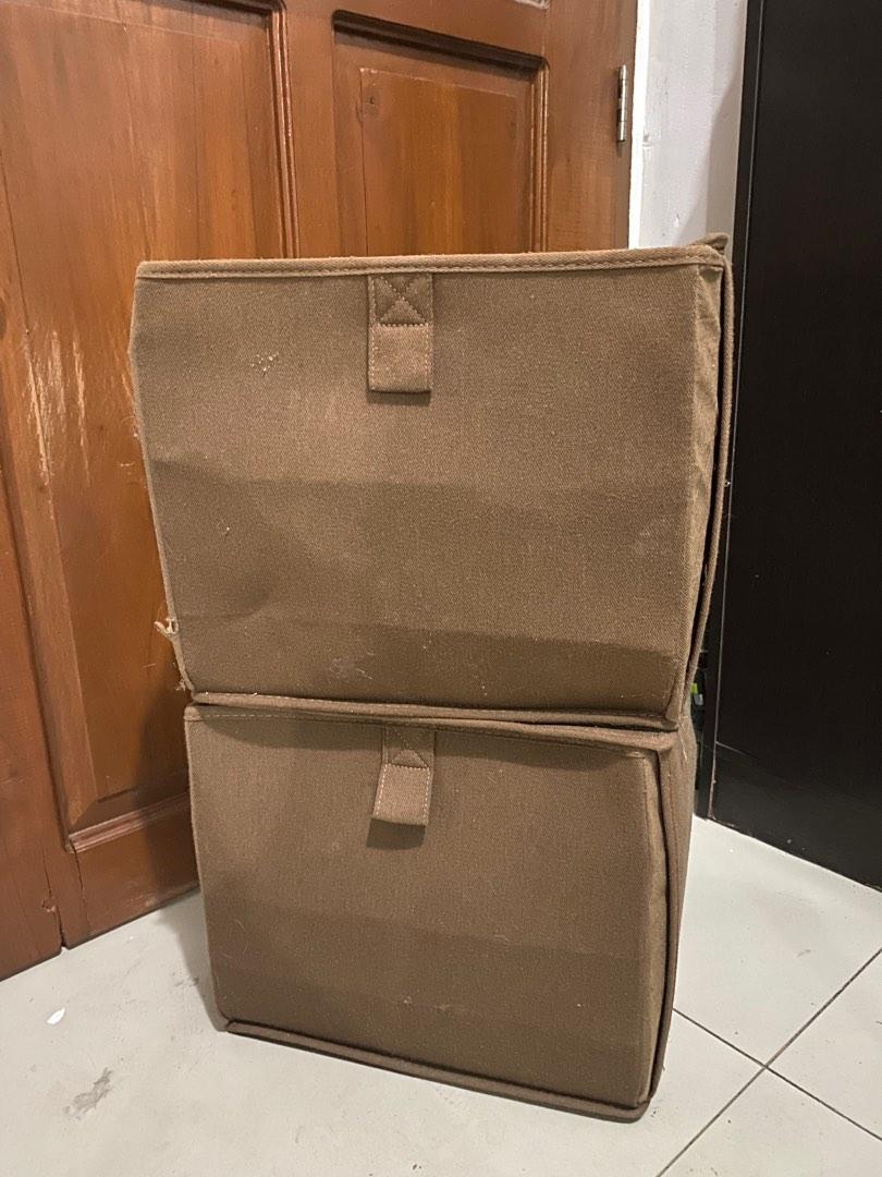 STACKABLE ORGANIZER / STORAGE / LAUNDRY BIN (Category: Storage Boxes & Baskets) located in Makati City. Submitted by unclutterermnl (Listing ID 1184214654, Image 1). Description: 2 for 100 STACKABLE ORGANIZER / STORAGE / LAUNDRY BIN Issue: the other one needs cleaning RFS: Decluttering.