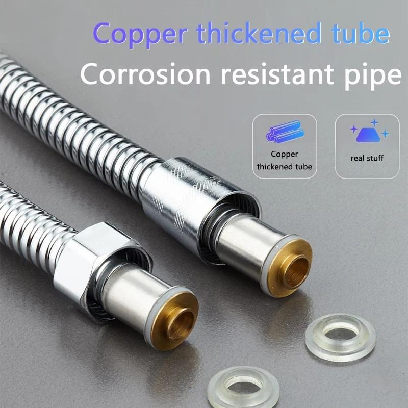Stainless Steel Bathroom Bath Shower Hose Pipe Head Washers Shower Hose