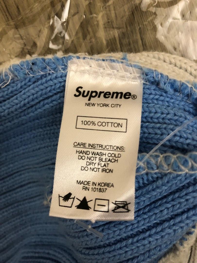 Supreme Overdyed Beanie (SS20) Mixed Navy, 男裝, 手錶及配件, 冷帽