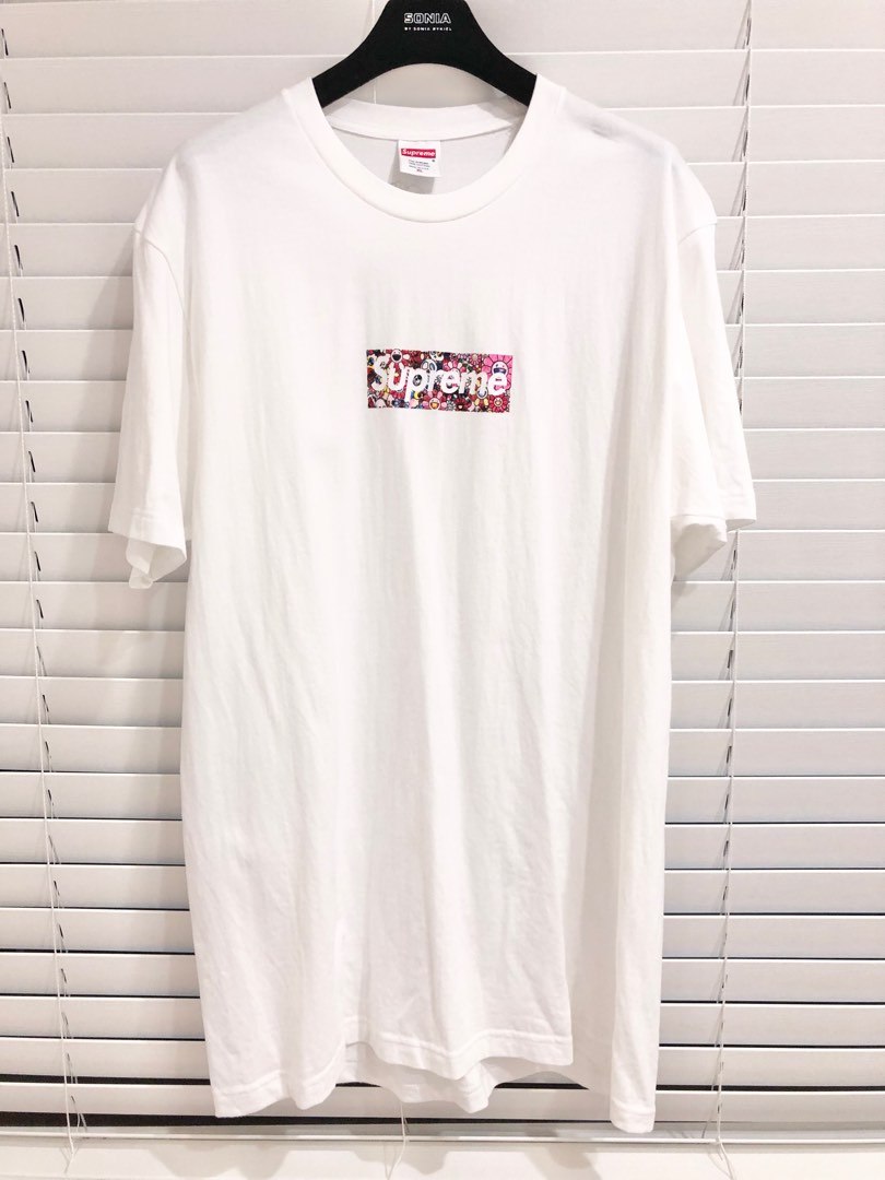 Supreme x 村上隆聯名太陽花20SS COVID-19 Relief Box Logo Tee慈善短