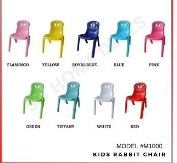 SWI Plastic Chair M1000 Rabbit Kids Stool (FC0821), Furniture & Home ...