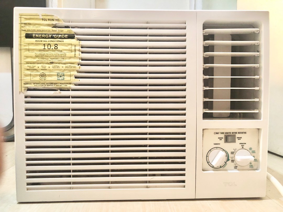 TCL 1.0HP Manual AirConditioner TAC09CMW/E, TV & Home Appliances, Air