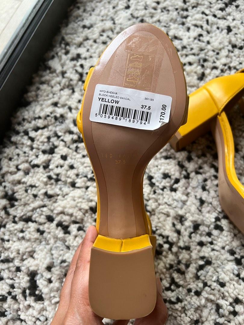 Ted baker yellow 2025 sandals