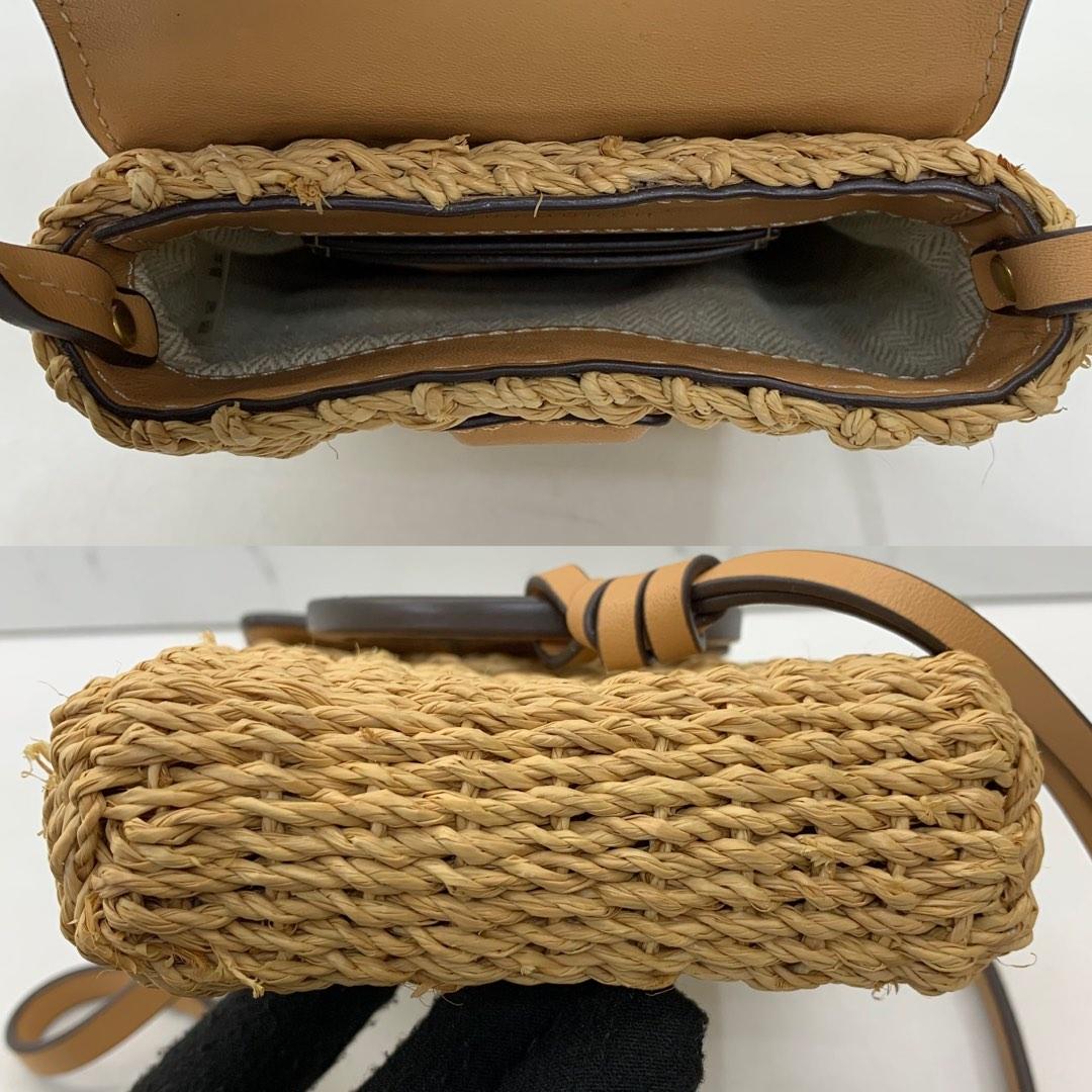 TORY BURCH MILLER STRAW PHONE CROSSBODY BAG 227021031