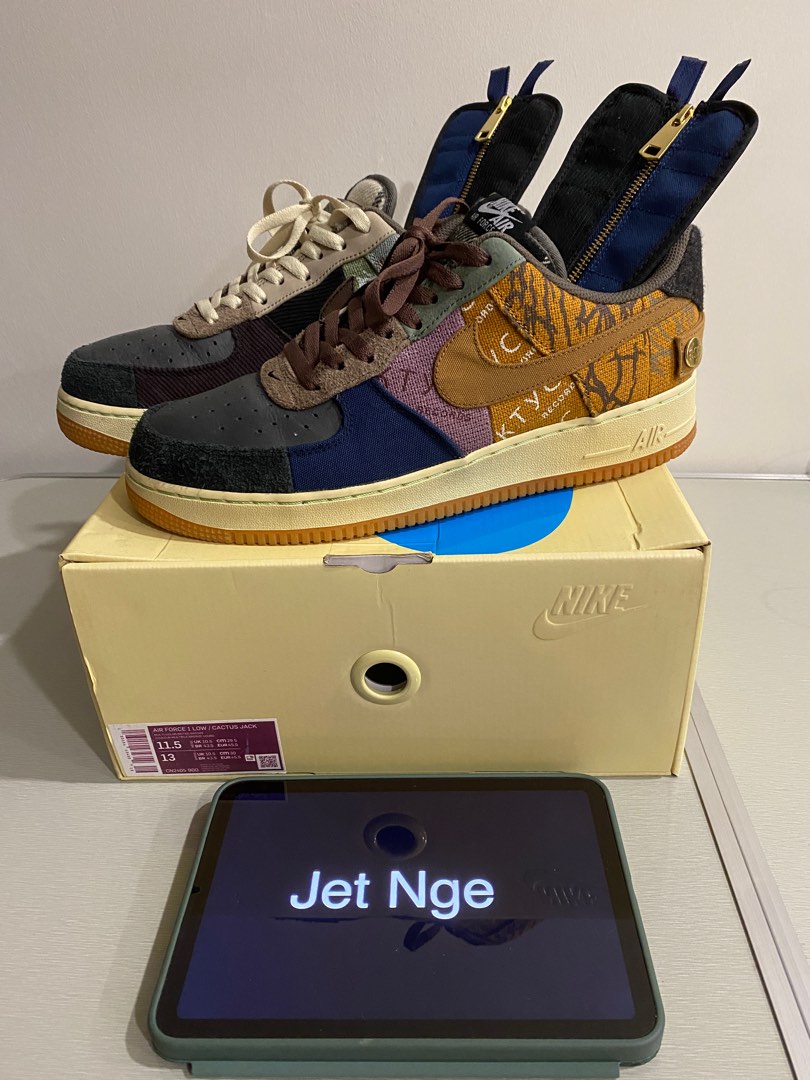 Travis Scott x Nike Air Force 1 Low “Cactus Jack”, Men's Fashion, Footwear,  Sneakers on Carousell