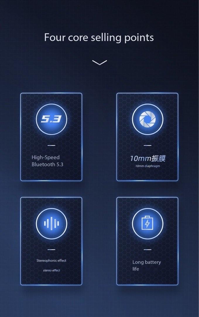 True wireless gaming earbuds T52 Bluetooth wireless headset smart touch