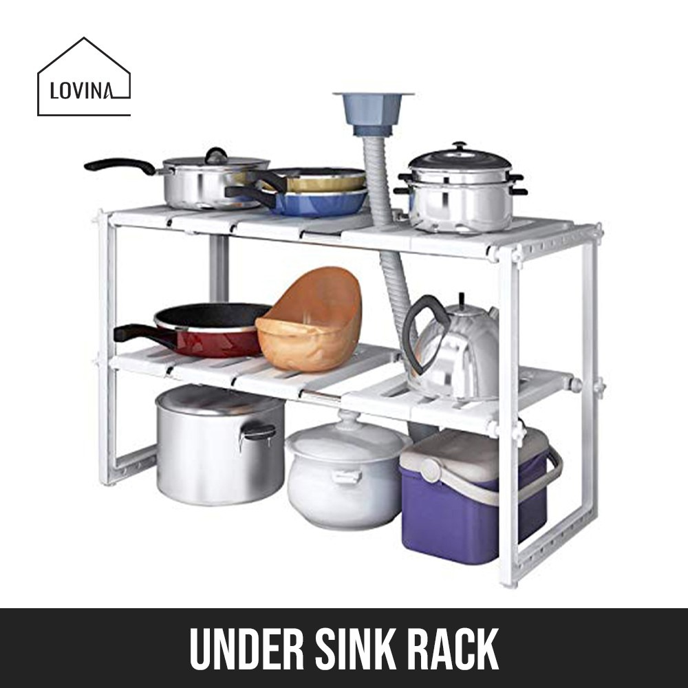 under sink kitchen rack shelf stand storage, Furniture & Home Living ...