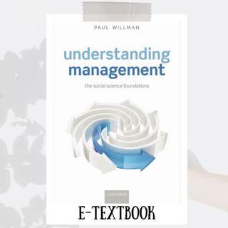 Understanding Management the social science foundation by Paul Willman