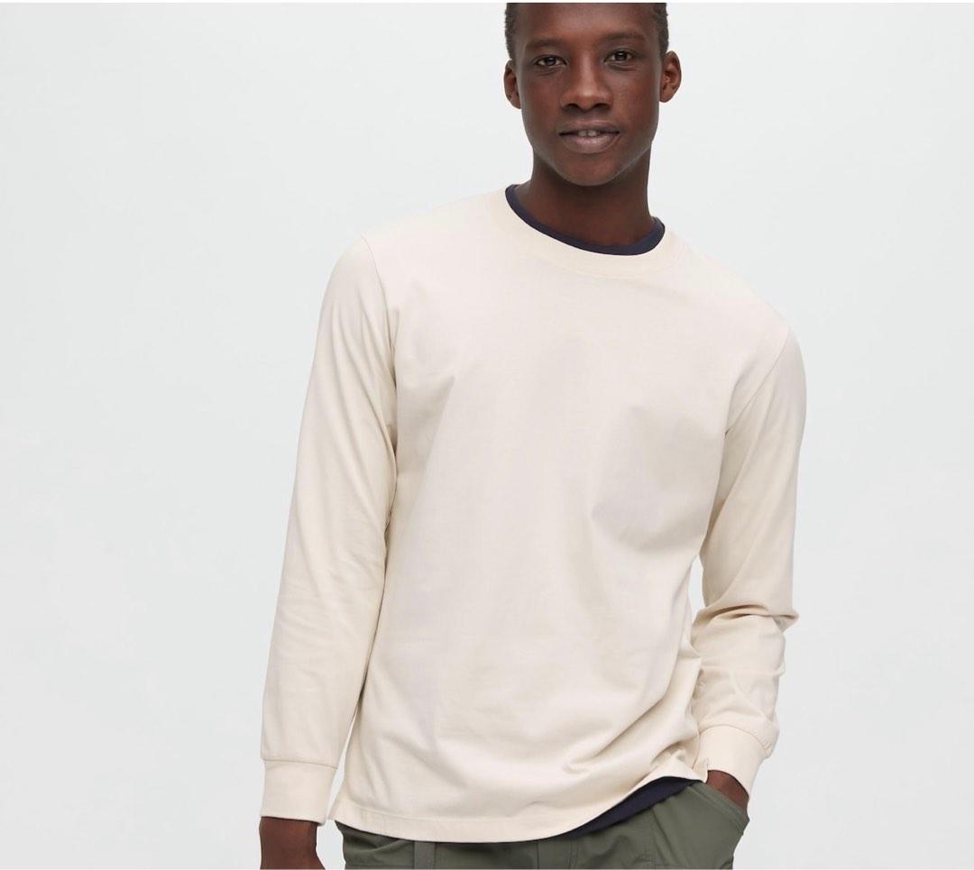 Uniqlo Airism Cotton Long Sleeve UV Protection T shirt crew neck