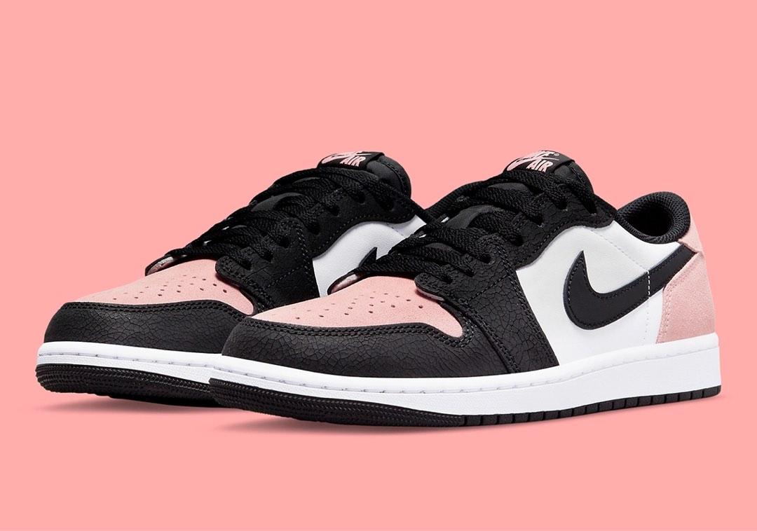 US8.5) Nike Air Jordan 1 OG Low Bleached Coral, Men's Fashion ...