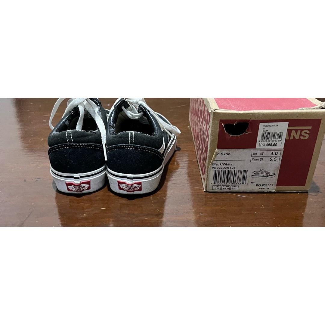 Vans Old Skool Black White Men's - VN000D3HY28 - US