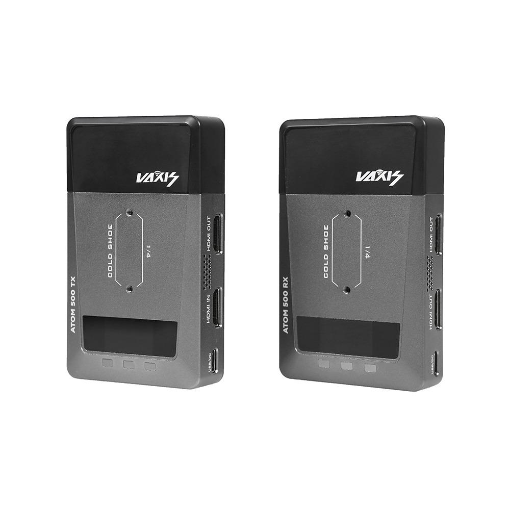Vaxis Atom 500 HDMI Basic (Category: Other Accessories) located in Singapore. Submitted by cooldealphoto (Listing ID 1184203261, Image 1). Description: Product Highlights Transmits Wireless Video up to 500' Supports up to 1080p H.265 Video 1 x Transmitter and 1 x Receiver USB Type-C Power Input Vaxis Atom 500 Specs I/O Video Transmitter: 1 x HDMI Type A Input Transmitter: 1 x HDMI Type A Output Receiver: 2 x HDMI Type A Output HDCP Support Not Sp