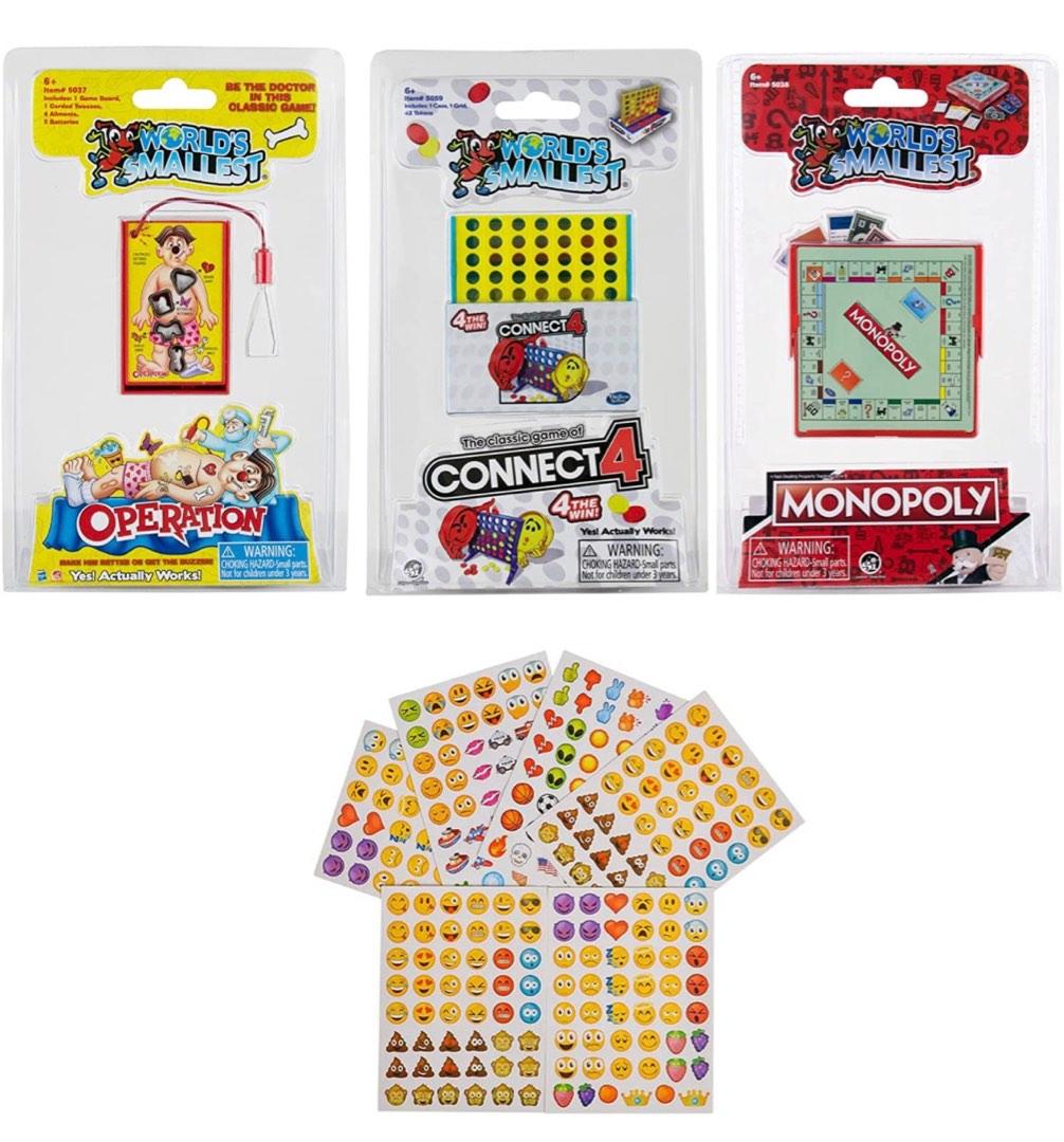 World's Smallest Board Games Bundle Set of 3 Operation Connect 4