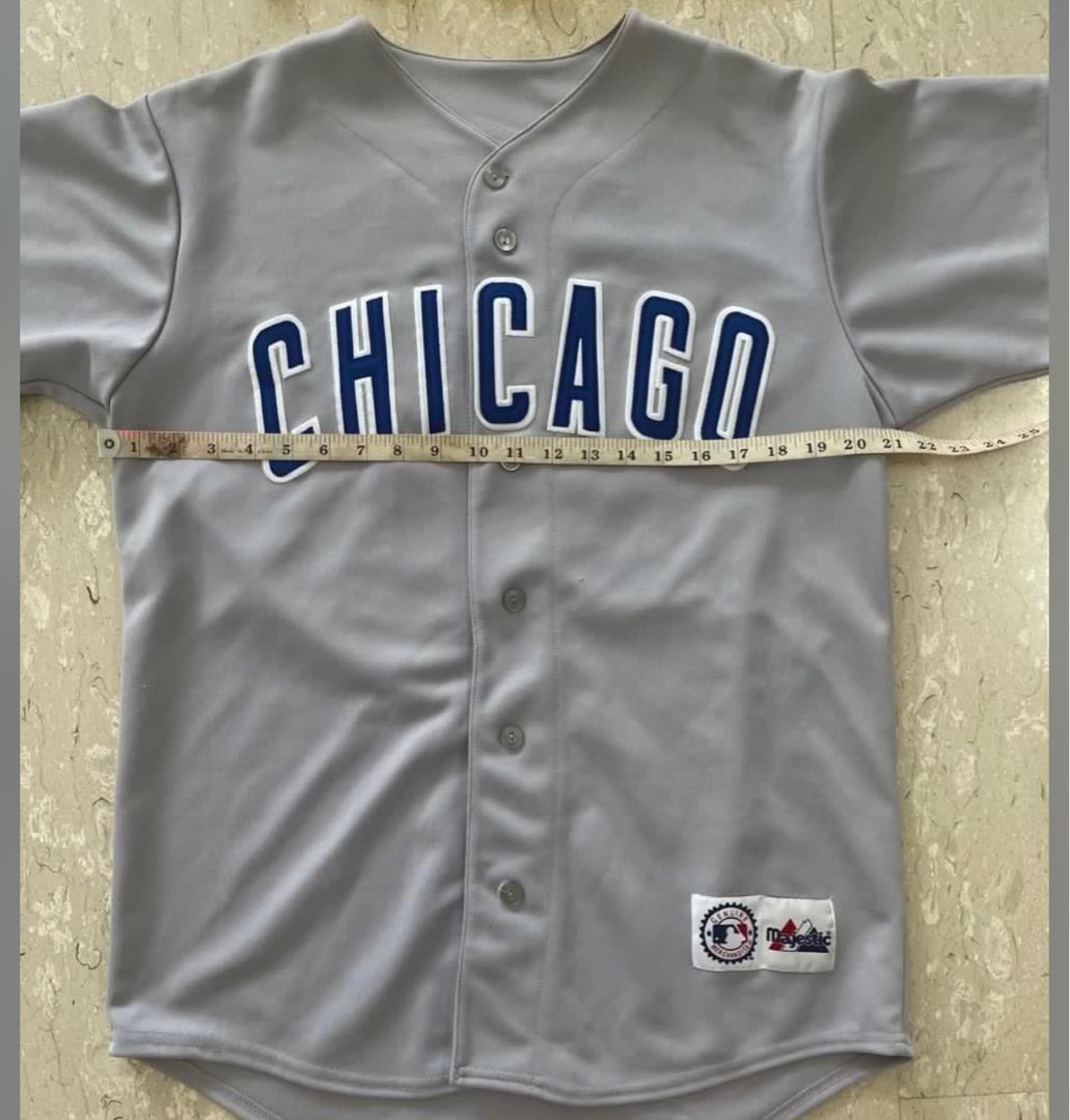 CHICAGO CUBS SAMMY SOSA BLUE MESH BUTTON-DOWN JERSEY and CUBS CAP