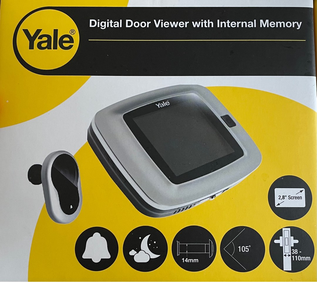 Yale Digital Door Viewer with internal memory BNIB sealed, Furniture