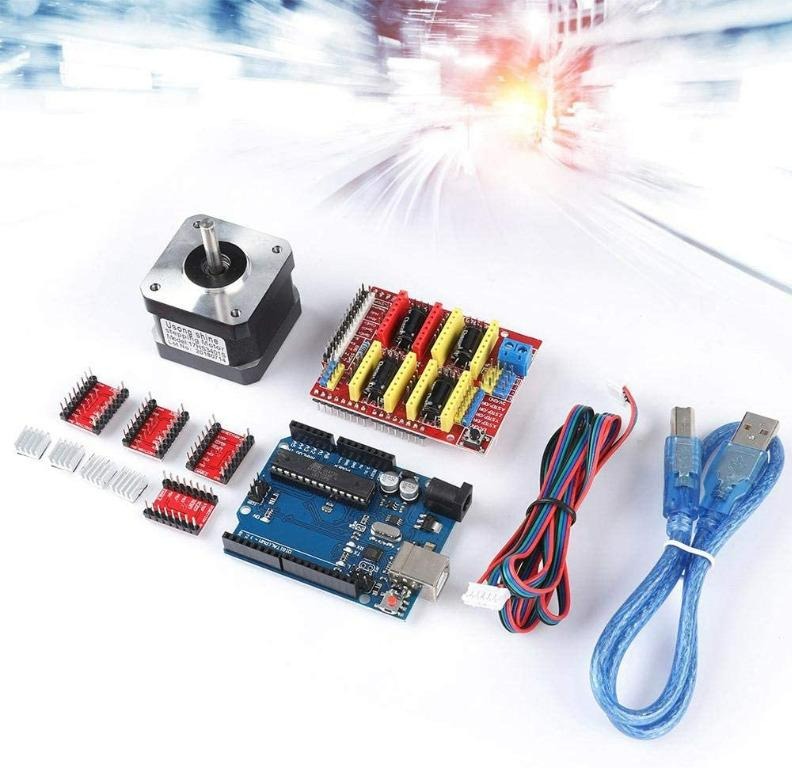 Zerone 3D Printer Kits CNC Shield V3.0 + R3 Board + Nema 17 Stepper ...