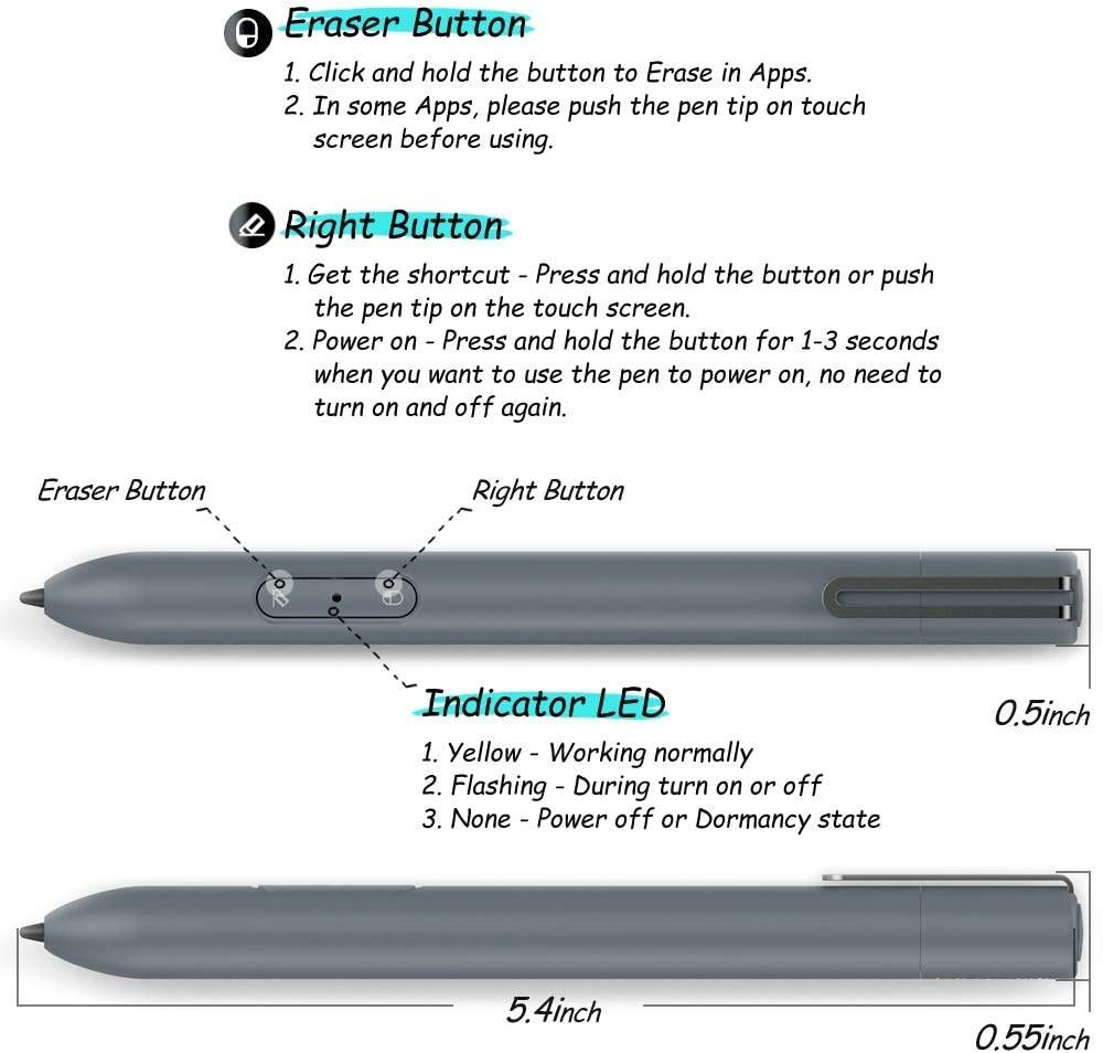 022) Surface pen, premium quality LACORAMO Automatic Dormant Stylus