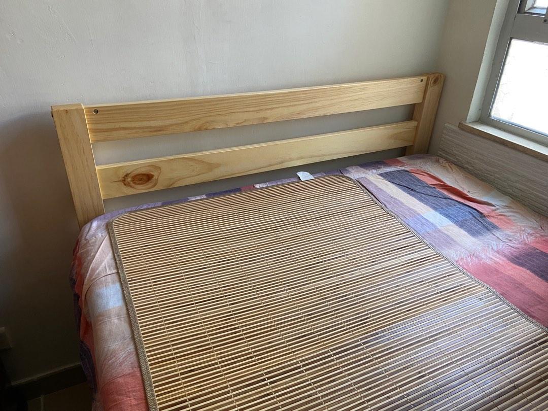 軒琴居雙人床 只使用半年多 闊124厘米 長190厘米 傢俬 家居 傢俬 床架及床褥 Carousell