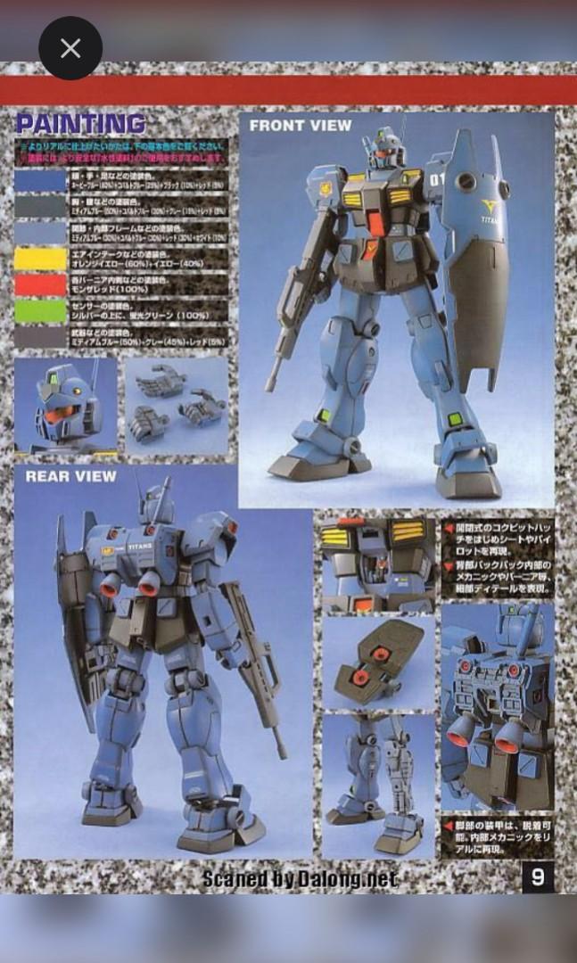 高達Gundam Gunpla MG 吉姆GM Quel RGM-79D 泰坦斯Titans 鎮暴型Bandai
