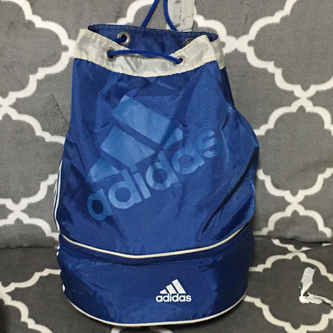 Adidas drawstring backpac, Men's Fashion, Bags, Backpacks on Carousell