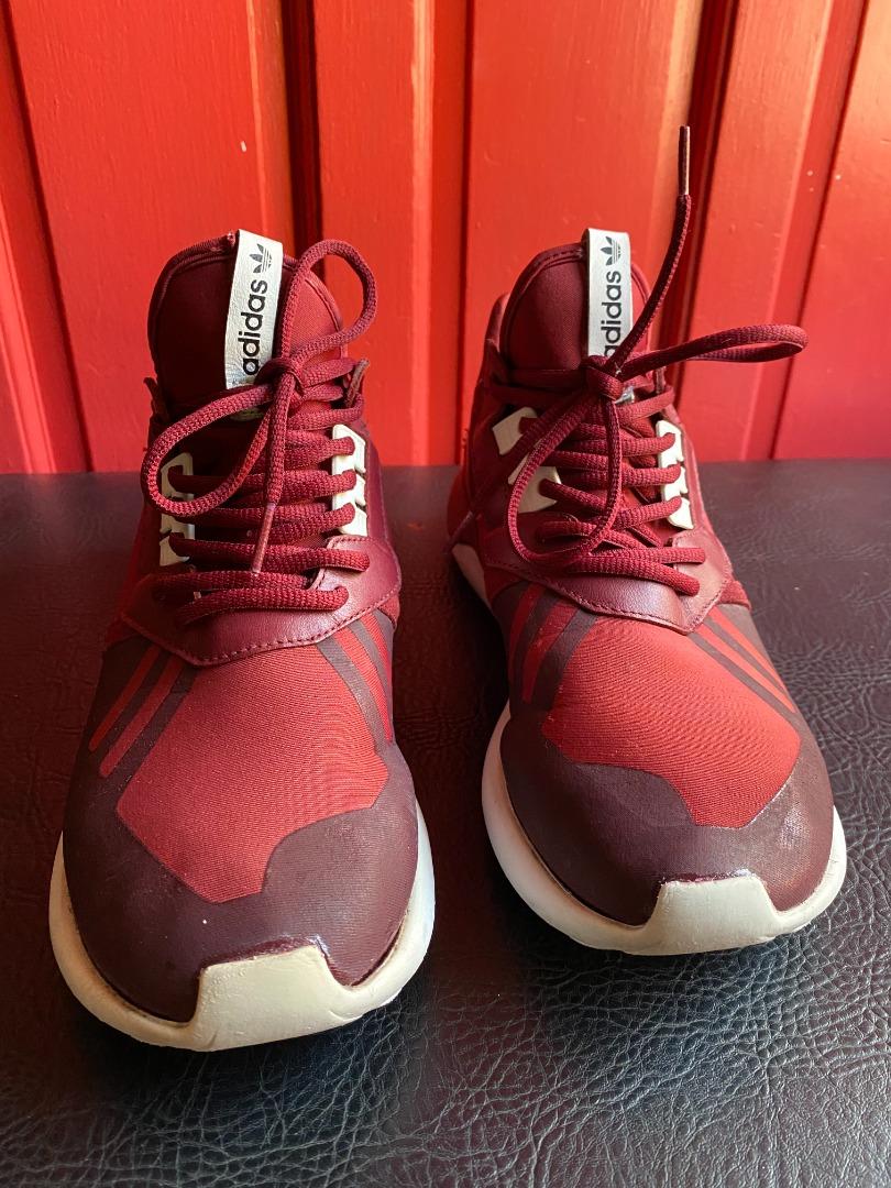 Adidas tubular runner maroon hotsell