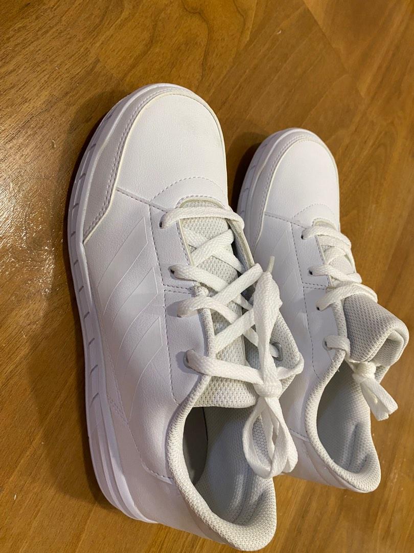 Adidas white school shoes with laces store