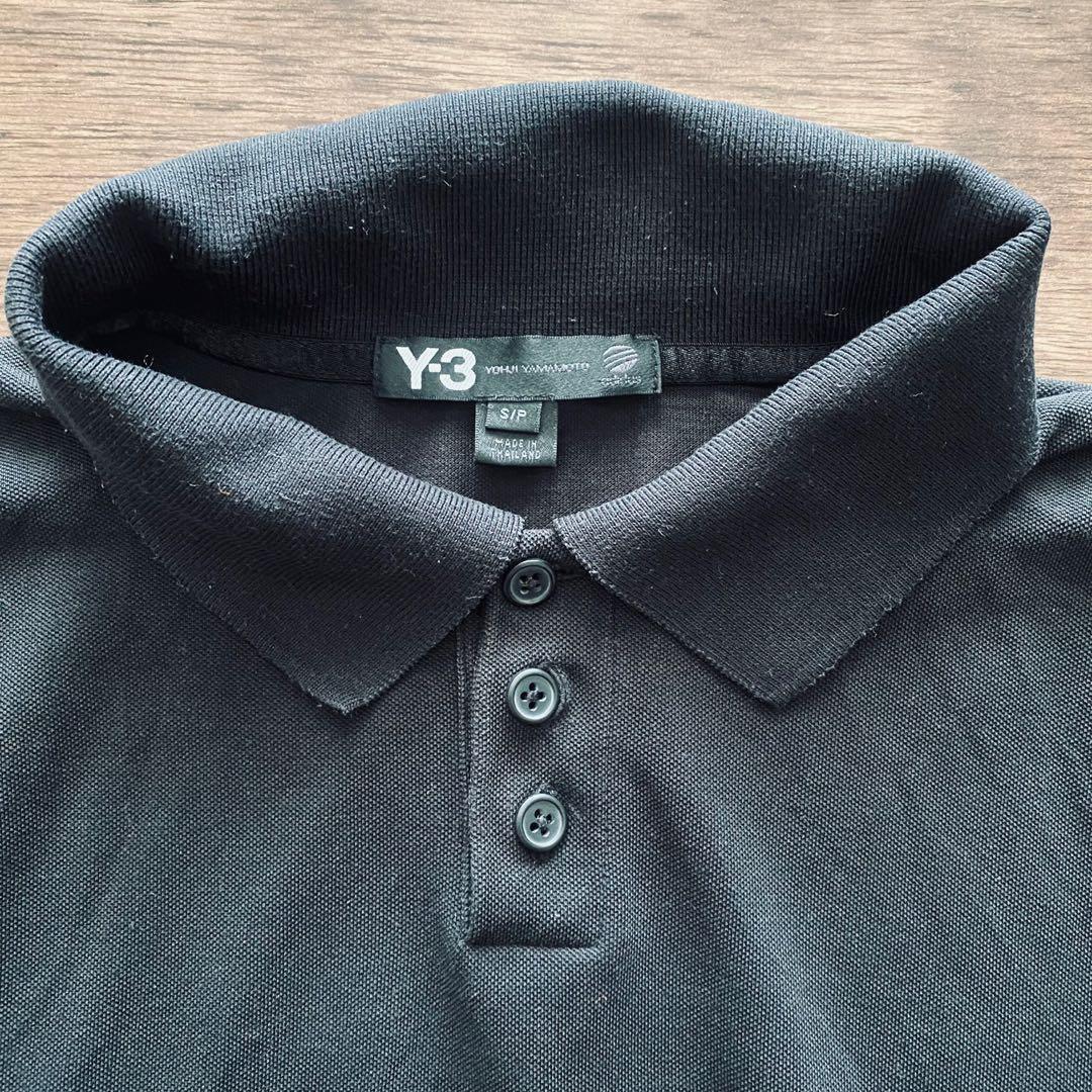 adidas y3 yohji yamamoto long sleeve polo shirt button black nike