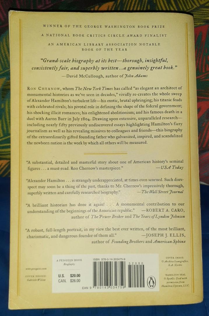 Alexander Hamilton, Hobbies & Toys, Books & Magazines, Textbooks on