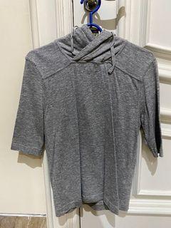 Asos gray hoodie top