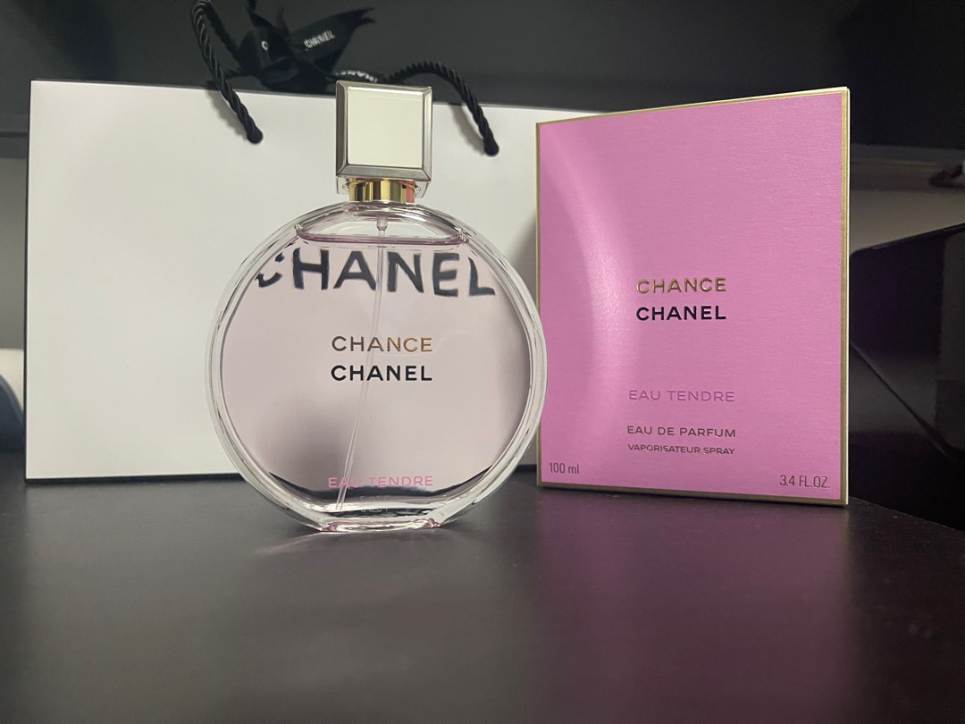 Authentic Chanel Chance Eau Tendre EDP 100ml, Beauty & Personal
