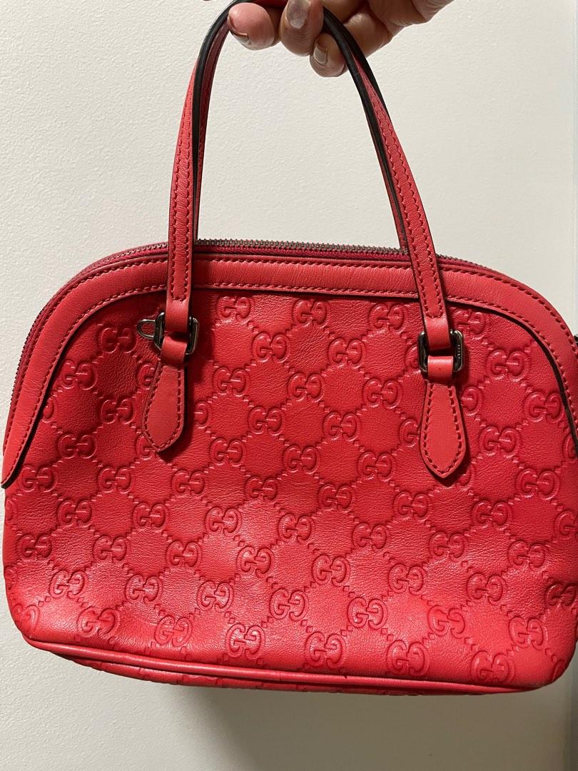 Authentic Gucci Red Monogram Crossbody Bag Women s Fashion Bags