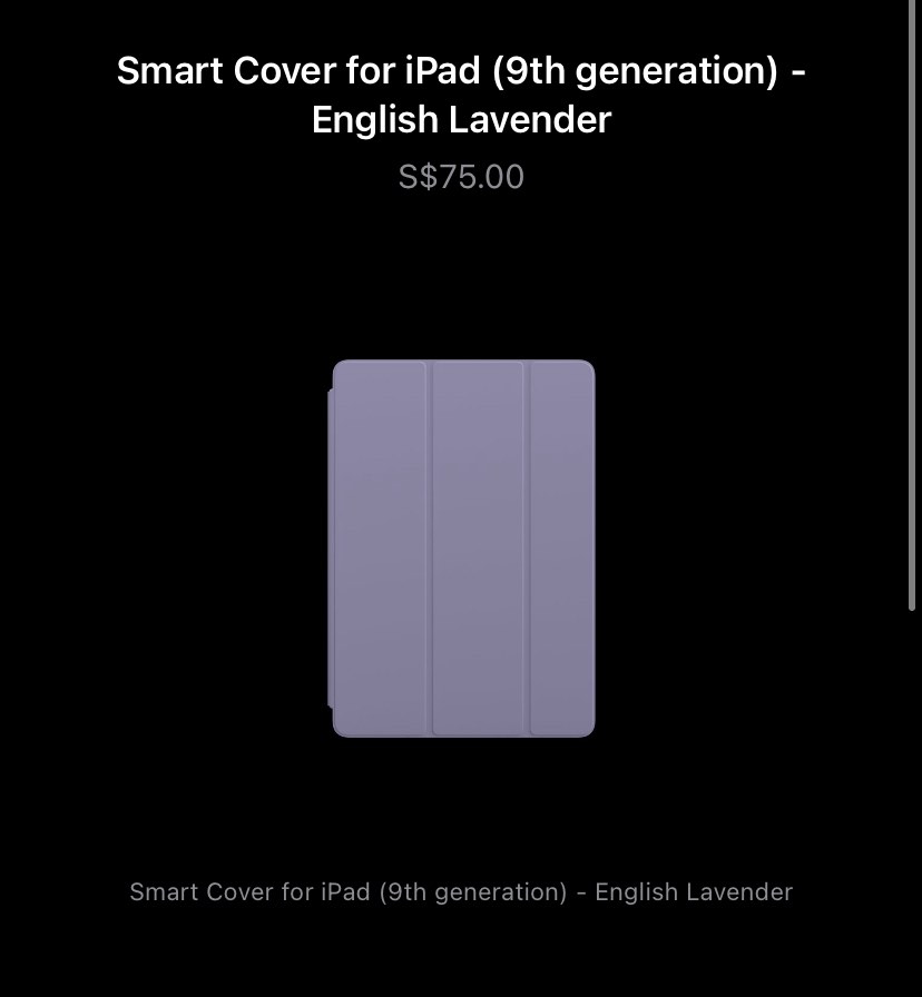 Smart Cover for iPad (9th generation) - English Lavender - Apple