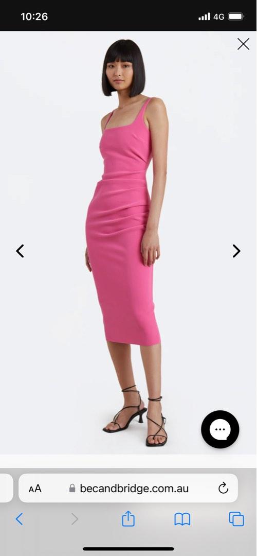 knee length dresses for ladies Karina Tuck Midi Dress- Cornflower – Wilson and Hunter main image 1
