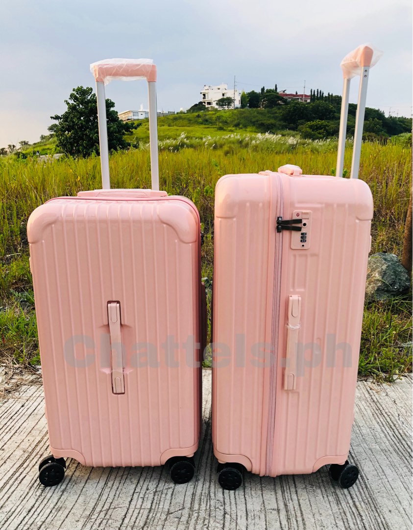 Blush pink 2025 luggage